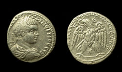 Syria, Elagabalus, Tetradrachm, Eagle reverse